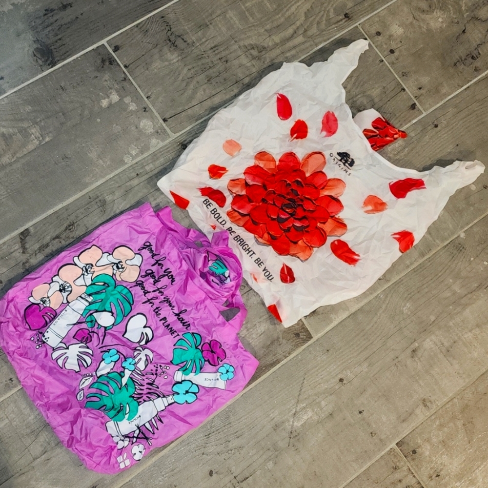 2 Folding Totes - Origins and Biolage